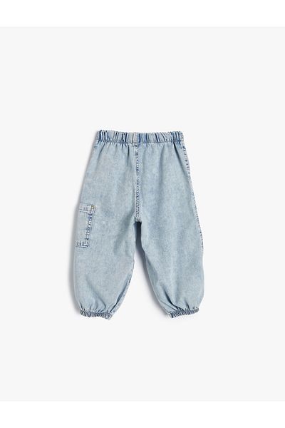 Koton Parachute Jeans Cotton Elastic Waist Pocket - Parachute Jean