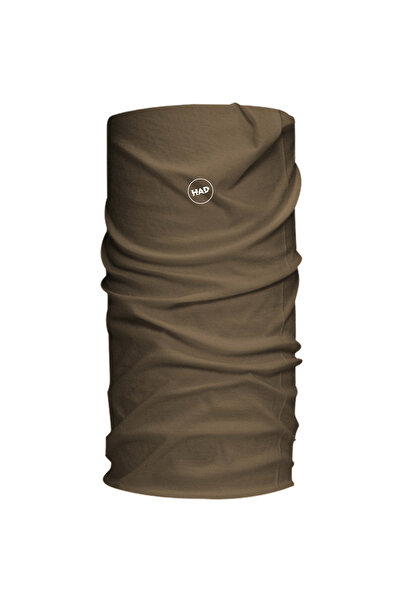 Had وشاح أنبوبي بلون سادة - بني عسكري