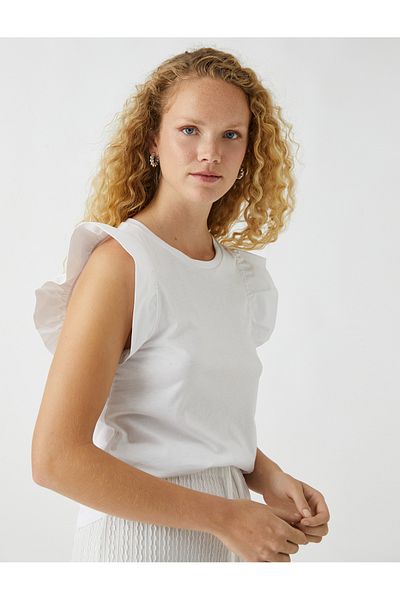 Koton T-Shirt mit Rüschendetail