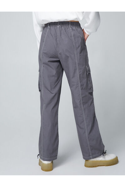 Koton Kargo Paraşüt Pantolon Cep Detaylı Beli Bağcıklı