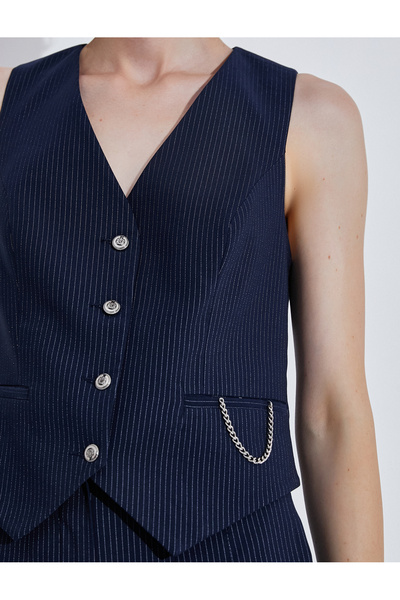 Koton Cepken Yelek Zincir Detaylı