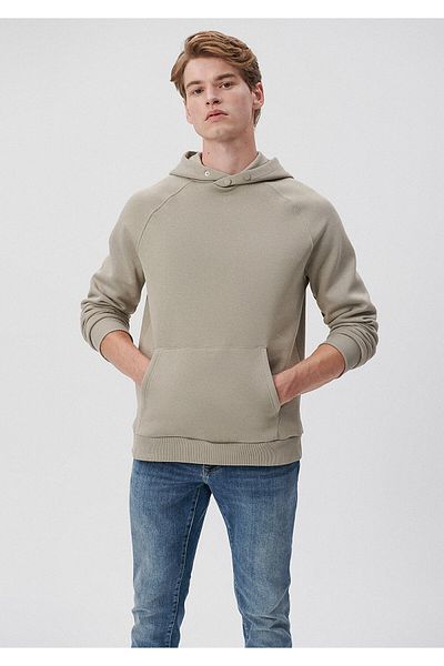 Mavi Сив суичър с качулка 0S10015-70352