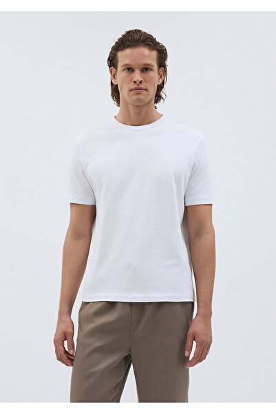 Mavi Λευκό Premium Basic T-Shirt κανονική εφαρμογή / κανονική εφαρμογή 0611903 -620