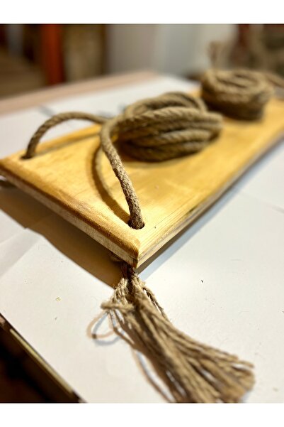 Atölye CatAndDog Halatlı Ahşap Salıncak