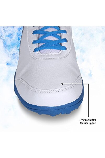 Nivia Hook 2.0 Cricket Shoes | White/blue | 7 Uk / 8 Us / 41 Eu | Pvc Outsole | Comfortable