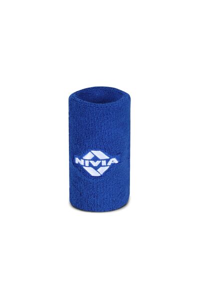 DSC Nivia Wrist Band Wb01 | Small | Blue | Cotton | Sweatband | Stretchable | Absorbent | Unisex