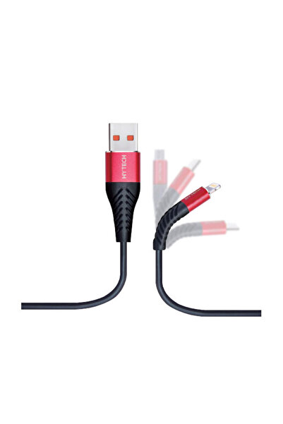 Hytech Hyx330 1.2M 3A Lightning Kırmızısiyah Dat