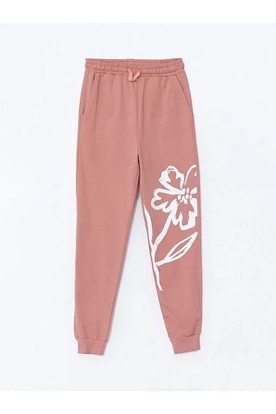 LC Waikiki Pantaloni de sport pentru fete LCW Kids, roz, cu talie elastică