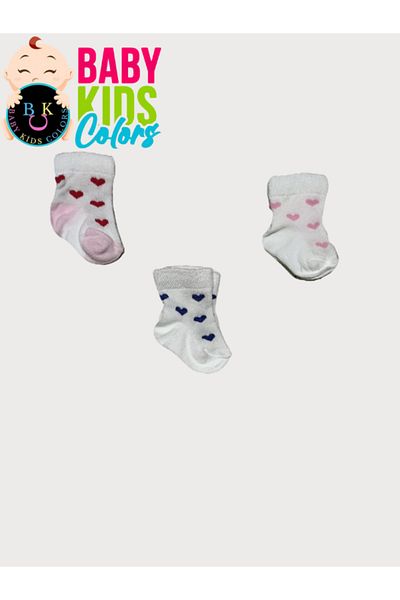 baby kids colors Mixed 3-Color Socks Set for Newborns