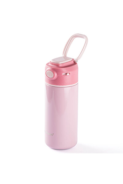 Tantitoni PEMBE PASLANMAZ ÇELİK TERMOMETRELİ TERMOS 350ML