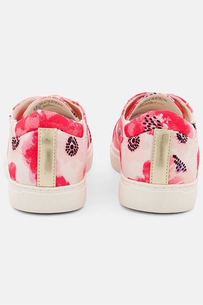Kenneth Cole Women Lace Up Floral Print Shoes, Fuchsia