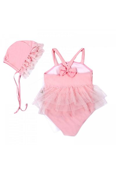 OEM Costum de baie Roz cu caciulita Drool
