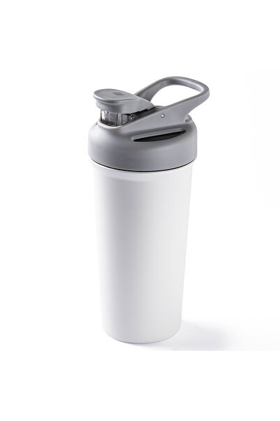 Tantitoni BEYAZ ÇİFT KATMANLI TUTACAKLI PASLANMAZ ÇELİK TERMOS BARDAK 720ML