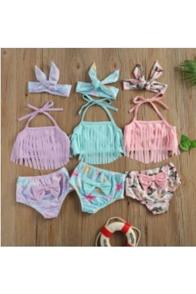 OEM Drool 3-piece fringed swimsuit (Model: Mermaid)