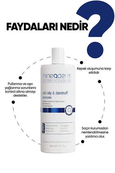 mineaderm Anti-Oil and Anti-Dandruff Shampoo