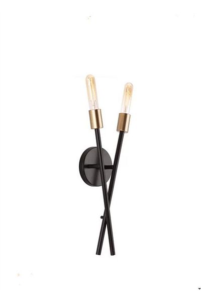 Taşcan Aydınlatma Georgia 2-Piece Black Distressed Sconce