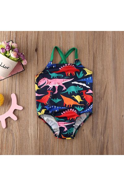 OEM Costum de baie Dinozauri colorati Drool