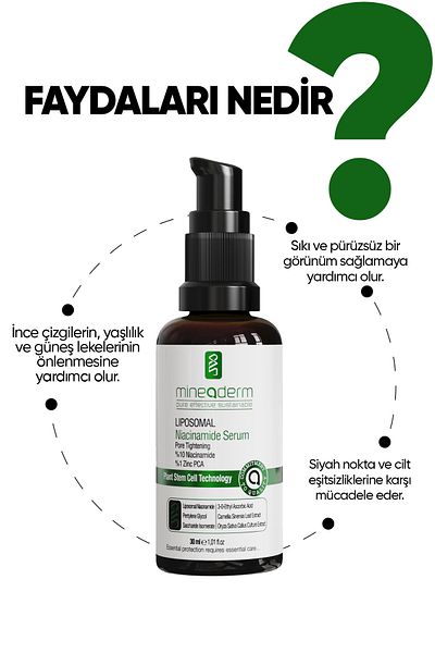 mineaderm Pore Tightening Niacinamide Serum/pore Tightening Liposome 10% Niacinamide Serum