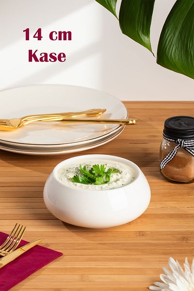 Porsima 900322   Porcelain Round Bowl - Salad, Appetizer and Dinner Plate