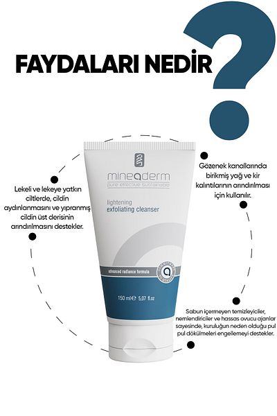 mineaderm Brightening Peeling Cleanser - Skin Peeling Cleanser