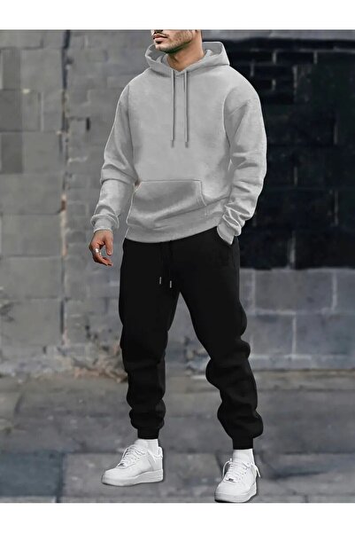 By Layina Plus Size Unisex Tracksuit Set - Hooded Sweatshirt & Jogger Sweatpants
