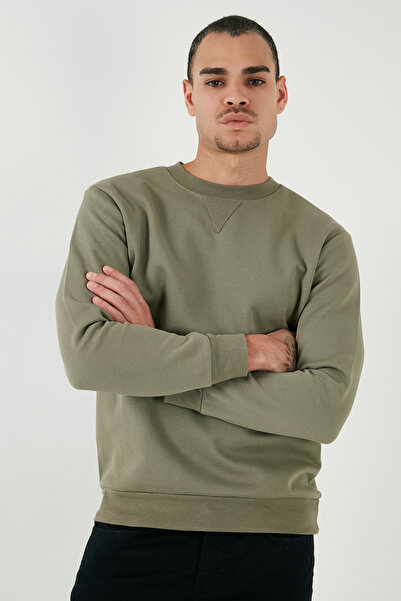 Buratti Pamuklu Relaxed Fit Bisiklet Yaka Sweat Erkek Sweat 5905453