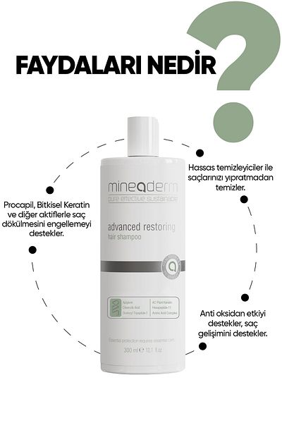 mineaderm Advancıdı Repair Care Shampoo - Anti-Hair Loss