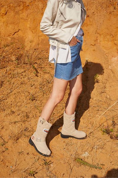 Harley Davidson Laconia 644 Women's Beige Suede Boots