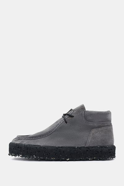 Bestyle Rebel Women's Gray Real Suede Leather Ankle Boots