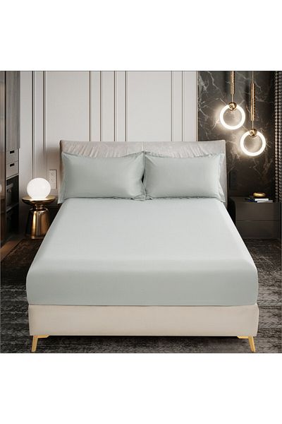 Donetella Fitted Sheet - Fits 120x200 Cm Single Size 2 Pcs - 30 Cm Deep Pocket