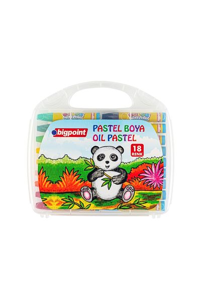 Bigpoint 18 Colors Pastel Paint Set - Blur Resistant and Smooth Vivid, Clear Bag