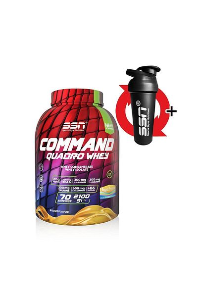 SSN Sports Style Nutrition Command Quadro Whey 2100 Gr (Biscuit) Protein Powder