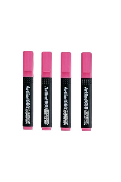 artline ARTLINE 660 - Pink Pen with 4 Highlighter