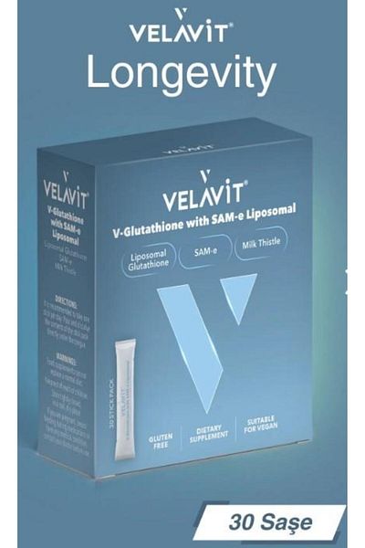 Velavit V-Glutathione with Sam-E Liposomal - 30 Stick