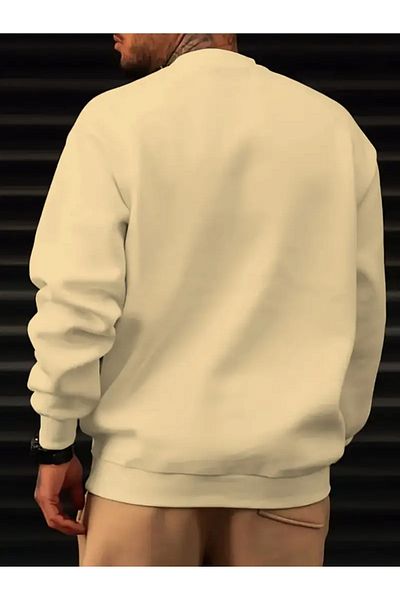 NO 601 Ανδρική χειμερινή φούτερ Milano Italy Crew Neck χωρίς κουκούλα