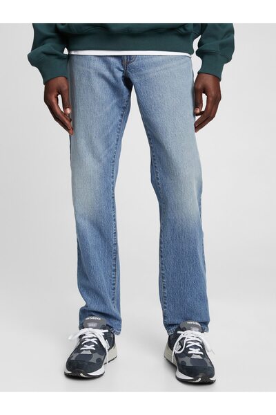 GAP Erkek Açık Mavi GapFlex Washwell™ Straight Jean Pantolon