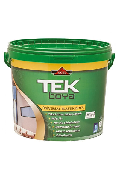TEK BOYA Tek Üniversal Plastik Boya Beyaz 7.5lt 10kg
