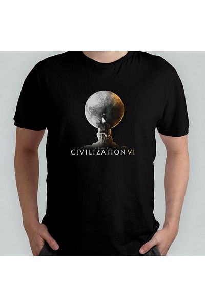 Pixxa Μπλουζάκι Sid Meier's Civilization VI Crewneck 100% βαμβακερό - Μοντέλο 1