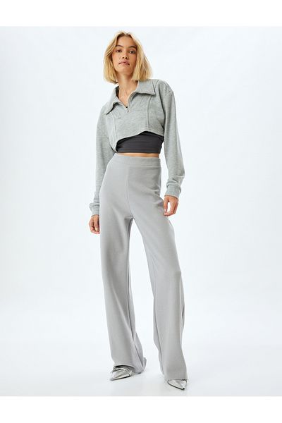 Koton Women's Gray Pants Clothing