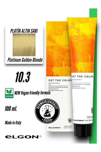 Elgon Get The Color 10.3 Profesyonel Saç Boyası (100 ml.) (Oksidansız)