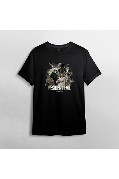 Pixxa Resident Evil Village - Μπλουζάκι από 100% βαμβακερό λαιμόκοψη μοντέλο 2