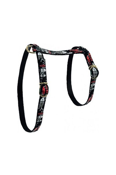 Zolux Nylon Fish Harness for Cats, 10mm, Black