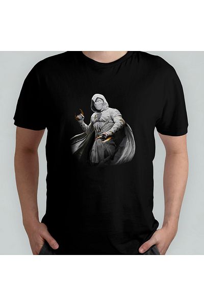 Pixxa Μπλουζάκι Moon Knight Crew Neck 100% βαμβακερό - Μοντέλο 1