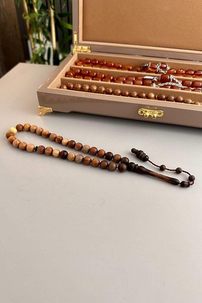 dergah tesbih Natural Mixed Tree Rosary