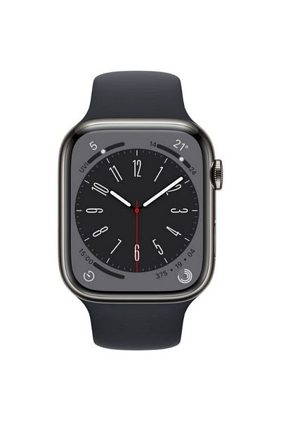 Apple Watch Series 8 GPS + Cellular 45mm Graphite Stainless Steel Case with Midnight Sport Band