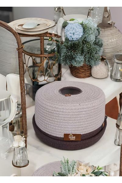 HomeTurko Σχεδιασμός BOHO - Ευέλικτη θήκη για χαρτοπετσέτες από γιούτα, ψάθινο κουτί χαρτοπετσέτας, οικιακά είδη γραφείου