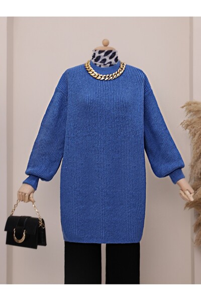 Modamorfo Tunica tricotată moale cu mânecă cu balon - saci