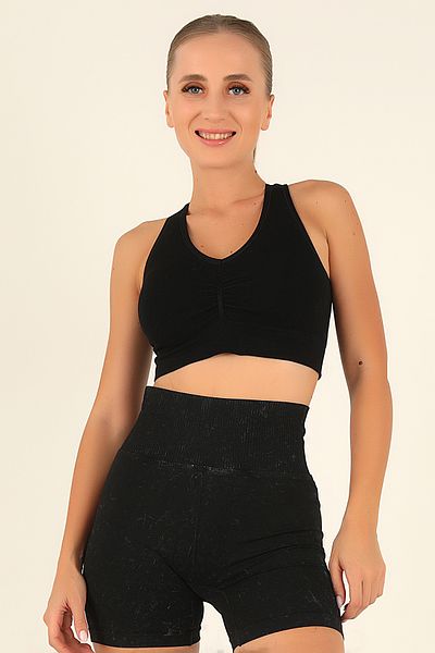 Doremi Double Layer Covered Thick Strap Bralet