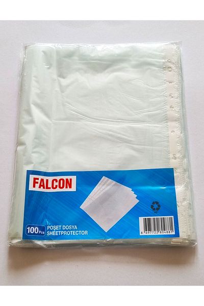 Modellino 100Pcs A4 Eco Sachet File Falcon Perforated Thin Clear Foyer File