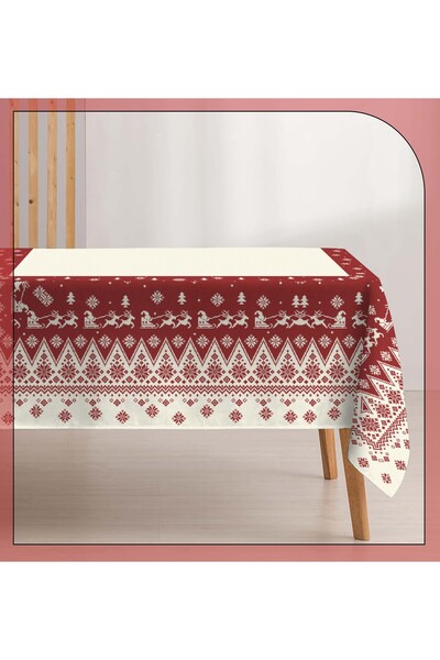 Razz Moda Table Cloth with Ethnic Pattern and Christmas Model